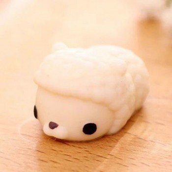 Kawaii Mini Animals Mochi Squeeze Stretchy Squishy Panda Chicken Duck Sheep Pig Rabbit Tiger Soft Phone Straps Kids Toy
