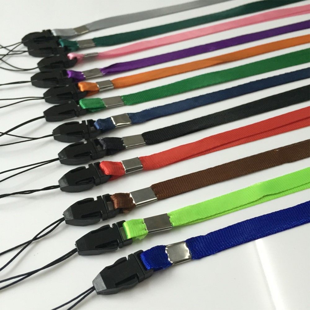 Etmakit Good Sale 10pcs Lanyards Neck Strap For ID Pass Card Badge Gym Key / Mobile Phone USB Holder DIY Hang Rope Lanyard