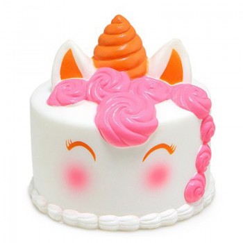 Galaxy Cute Cartoon Deer Big Squishy Unicorn Cake jumbo Toys Slow Rising Cream Scented Squeeze Toys Phone Strap Antistress Gift