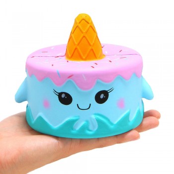 Galaxy Cute Cartoon Deer Big Squishy Unicorn Cake jumbo Toys Slow Rising Cream Scented Squeeze Toys Phone Strap Antistress Gift