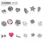 FAHMI Love amp; Family Petite Charms Clear CZ Floating Heart Locket Sapphire Crystal Glass Floating Locket Pendant Medium Sapphire