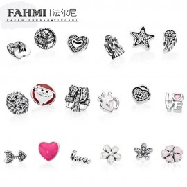 FAHMI Love amp; Family Petite Charms Clear CZ Floating Heart Locket Sapphire Crystal Glass Floating Locket Pendant Medium Sapphire
