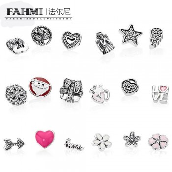 FAHMI Love amp; Family Petite Charms Clear CZ Floating Heart Locket Sapphire Crystal Glass Floating Locket Pendant Medium Sapphire