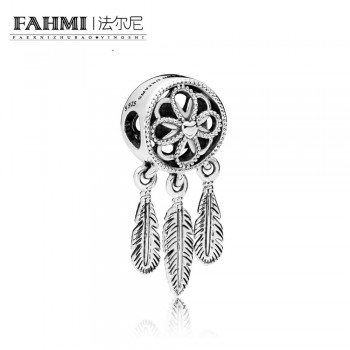 FAHMI 100% 925 Sterling Silver 1:1 Original SPIRITUAL DREAMCATCHER CHAR 797200 Beaded Fashion Womens Wedding Jewelry