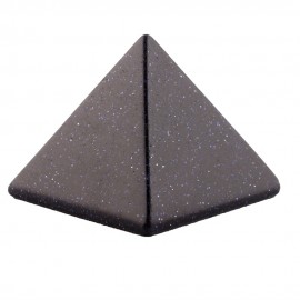40*30mm Blue Sand Stone Pyramid Statue Natural Stones Carved Point Aventurine Chakra Healing Reiki Crystal Carfts Free pouch