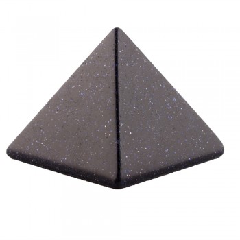 40*30mm Blue Sand Stone Pyramid Statue Natural Stones Carved Point Aventurine Chakra Healing Reiki Crystal Carfts Free pouch