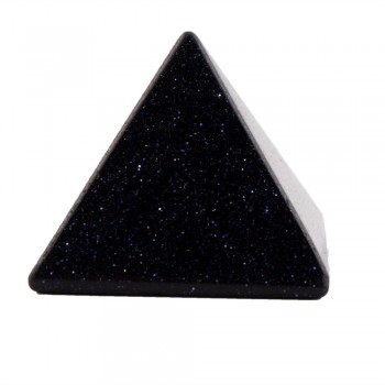 40*30mm Blue Sand Stone Pyramid Statue Natural Stones Carved Point Aventurine Chakra Healing Reiki Crystal Carfts Free pouch