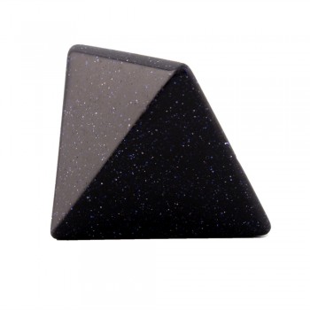 40*30mm Blue Sand Stone Pyramid Statue Natural Stones Carved Point Aventurine Chakra Healing Reiki Crystal Carfts Free pouch