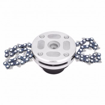 Universal 65Mn Trimmer Head Coil Chain Brush Cutter Garden Grass Trimmer Head Upgraded With Thickening chain For Lawn Mower