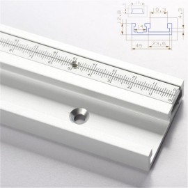 Aluminum Alloy T-Tracks with Scale and Miter Track Stop and T- Slot Miter Bar Track Router Table Saw Woodworking Workbench DIY