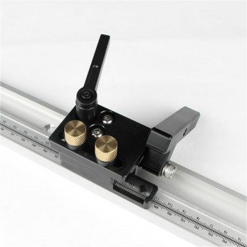 Aluminum Alloy T-Tracks with Scale and Miter Track Stop and T- Slot Miter Bar Track Router Table Saw Woodworking Workbench DIY