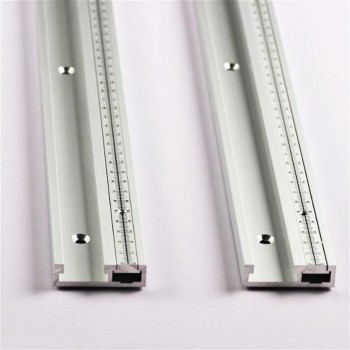 Aluminum Alloy T-Tracks with Scale and Miter Track Stop and T- Slot Miter Bar Track Router Table Saw Woodworking Workbench DIY