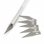 2018 Non-Slip Metal Scalpel Knife Tools Kit Cutter Engraving Craft knives + 6pcs Blades Mobile Phone PCB DIY Repair Hand Tools