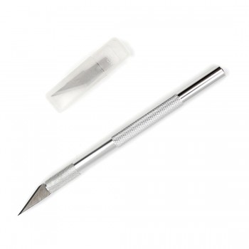 2018 Non-Slip Metal Scalpel Knife Tools Kit Cutter Engraving Craft knives + 6pcs Blades Mobile Phone PCB DIY Repair Hand Tools