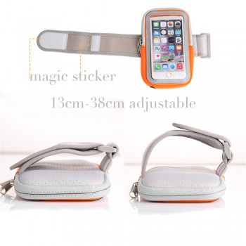 Waterproof Running Phone Bag Cellphone Armbands with Reflective Tape Earphone Hole Women Men Jogging Phone Case Cover Holder