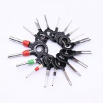 18Pcs/Set Auto Car Plug Circuit Board Wire Harness Terminal Connector Pin Extractor Kit Back Needle Remove Tool Set