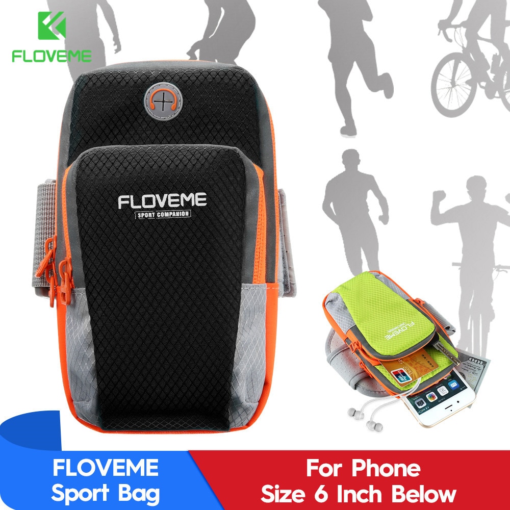 FLOVEME Sport Armband Hand Bag Case For iPhone 7 6 Cloth Gym Running Pouch Arm Band For iPhone 7 7s Plus Mobile Phone Holder Bag