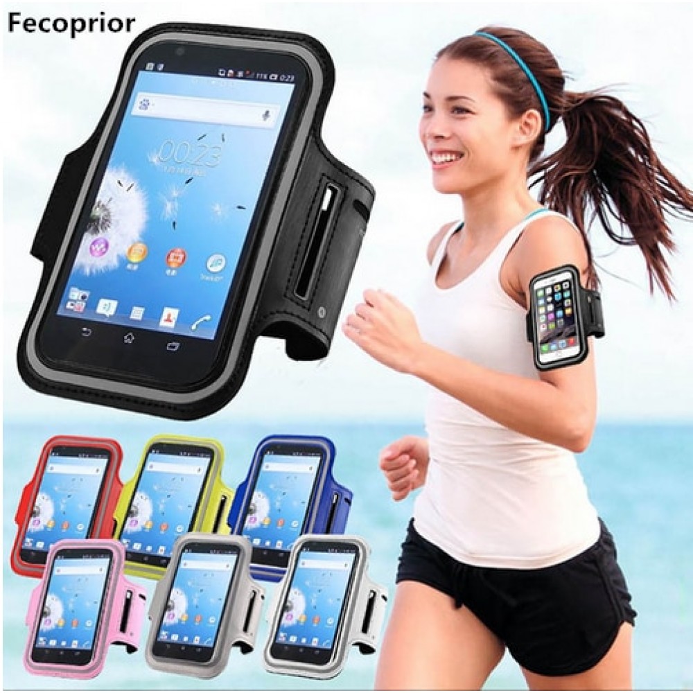 Fecoprior Armband for Lenovo P2 P1 K6 Note K5 Note K8 Note A7000 5.5inch Sports Case Running ARM Band Belt Phone Cover GYM