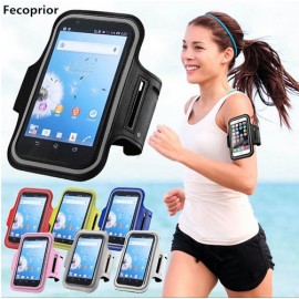 Fecoprior Armband for Lenovo P2 P1 K6 Note K5 Note K8 Note A7000 5.5inch Sports Case Running ARM Band Belt Phone Cover GYM