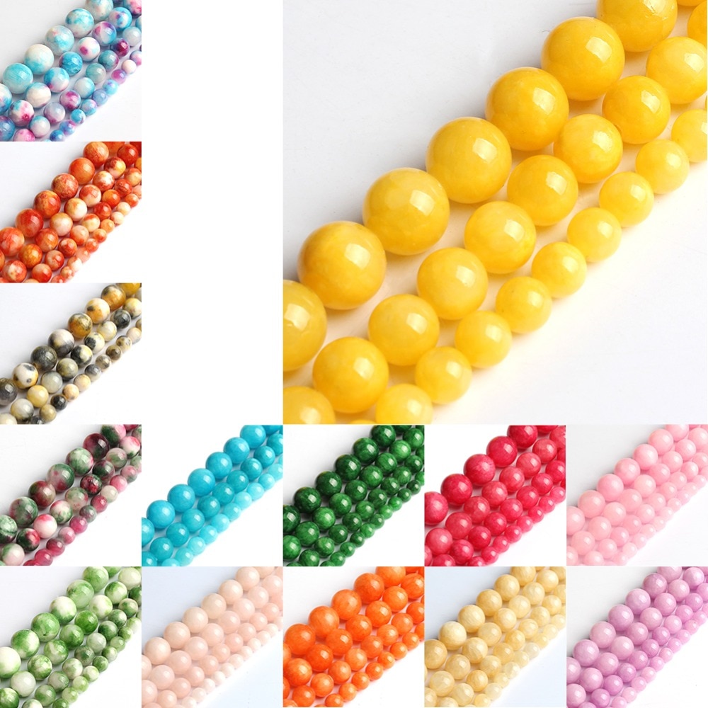 Natural  Stone Beads Free Shipping Colorful Cloud Jade DIY Hand made Fine jewelry Accessory  gemstone Beads Accessory