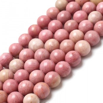 AAA Natural Rhodonite Stone Round Loose Beads  For Jewelry Making Bracelet ,Necklace 15.5 Pick Size 4 6 8 10 12mm