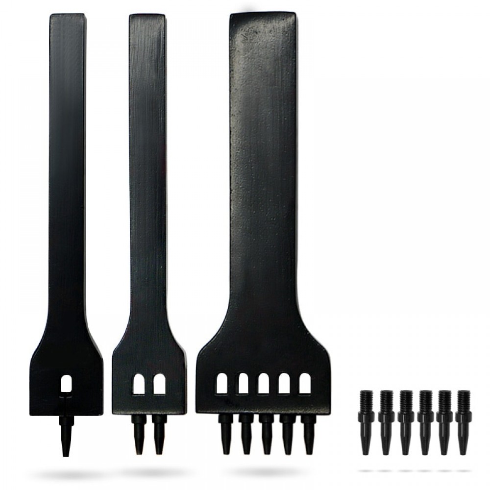 Leather Craft Tools for Punch Making Belt Automatic Centre Leather Holes Cutter Edge Sewing Metal Replace Head 5mm Spacing