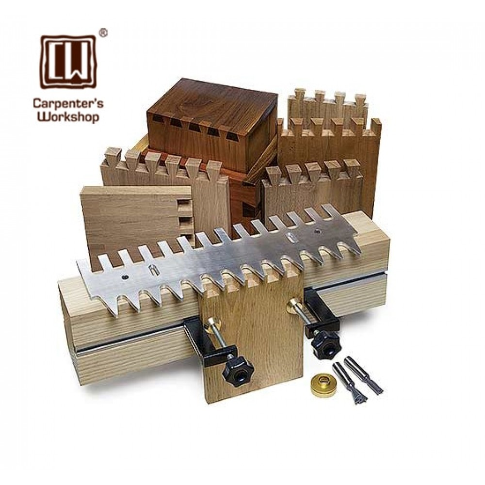 15,16 Dovetail template with 2 Pcs 1/4 Shank Dovetail Bit amp; Guide Bushing