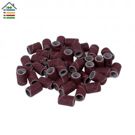 102pc 120 Grit Nail Art Sanding Bands Sander Manicure Pedicure Drill Machine Rotary Tool W/2 Mandrel 1/8 Drum