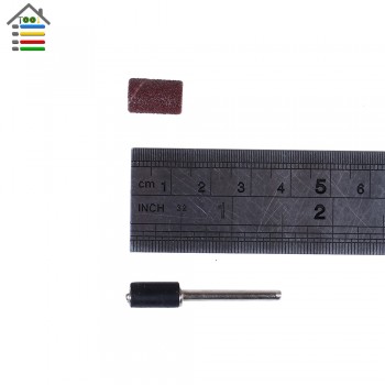 102pc 120 Grit Nail Art Sanding Bands Sander Manicure Pedicure Drill Machine Rotary Tool W/2 Mandrel 1/8 Drum