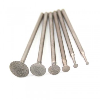 Emergy diamond abrasive grinding burr K-Type teeth grinding bits abrasive head for die grinder/dremel/rotary tools