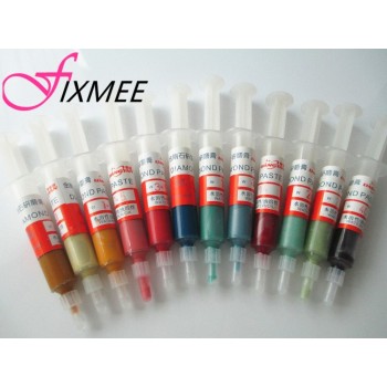 12 pieces Diamond abrasive paste needle tube grinding polishing paste lapping compound W0.5-W40