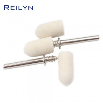 100pcs wool polishing wheel polishing disc 25mm/13mm/9mm buffing round wheel shank 3.2mm for dremel
