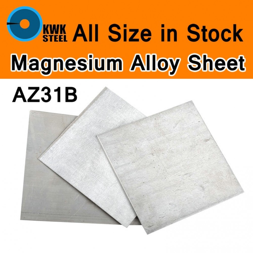 AZ31B Magnesium Alloy Sheet Mg Plate Flat Electroplating Anodes Experiment Anode CNC Machine Mould Metal Process All Size