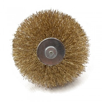 copper fiber brush woodworking polishing metal wire mop wheel polishing roller shank 6mm for electric hand drill rotary tool