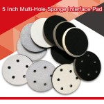 5 inch 125mm Sponge Interface Pad Polishing Pad for Sander Backing Pad Abrasive Tools Accessories - Hook and Loop