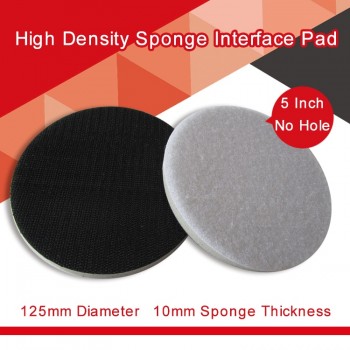 5 inch 125mm Sponge Interface Pad Polishing Pad for Sander Backing Pad Abrasive Tools Accessories - Hook and Loop