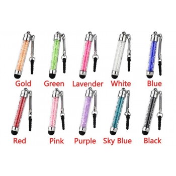 Luxury Fashion Diamond Crystal Stylus Touch Screen Pen Stylus For iPhone Tablet Laptops Universal Phones dust plug for Ipad
