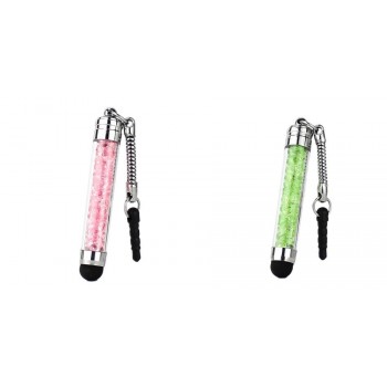 Luxury Fashion Diamond Crystal Stylus Touch Screen Pen Stylus For iPhone Tablet Laptops Universal Phones dust plug for Ipad