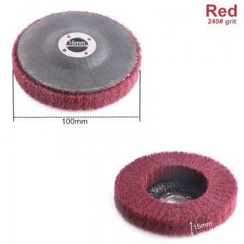 RUITOOL 120/240 Grit Nylon Polishing Wheels 100*16mm Grinding Wheel For Metal Grinder Polishing Disc Dremel Accessories