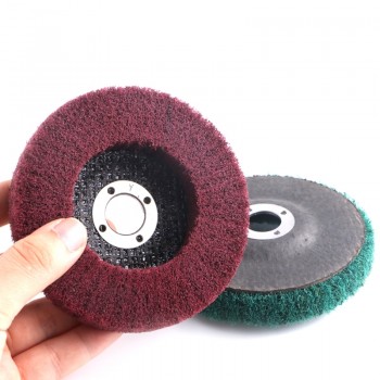 RUITOOL 120/240 Grit Nylon Polishing Wheels 100*16mm Grinding Wheel For Metal Grinder Polishing Disc Dremel Accessories
