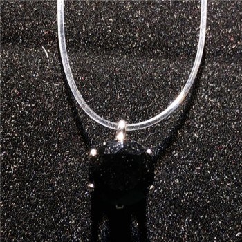 Transparent Fishing Line Necklace Silver Female Invisible Chain Necklace Women Rhinestone Choker Necklace Collier Zircon Pendant