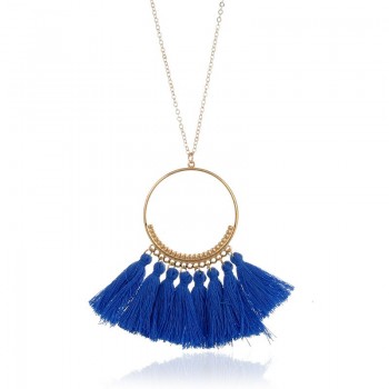 Naomyamp;ZP Collar Tassel Pendant Ethnic Necklace Women Necklaces amp; Pendants Long Vintage Bohemian Necklace 2018 Fashion Jewelry