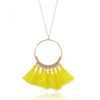 Naomyamp;ZP Collar Tassel Pendant Ethnic Necklace Women Necklaces amp; Pendants Long Vintage Bohemian Necklace 2018 Fashion Jewelry