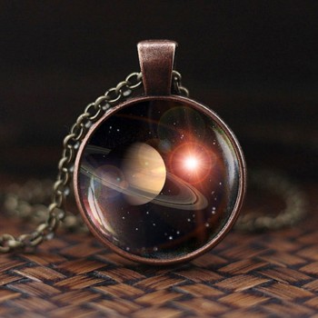 Nebula Necklace Galaxy Astronomy Pendant Solar System Jewelry Space Universe Necklace Milky Way Jewellery