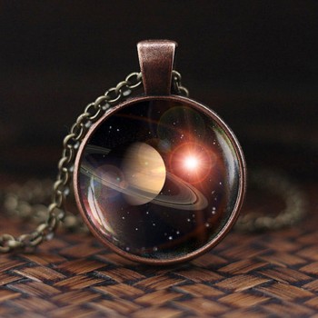 Nebula Necklace Galaxy Astronomy Pendant Solar System Jewelry Space Universe Necklace Milky Way Jewellery