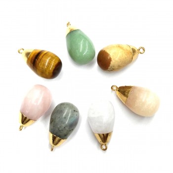 Natural Stone Agates Flash Labradorite Pendant Charms Pendants for Jewelry Making DIY Necklace Size 15x30 mm