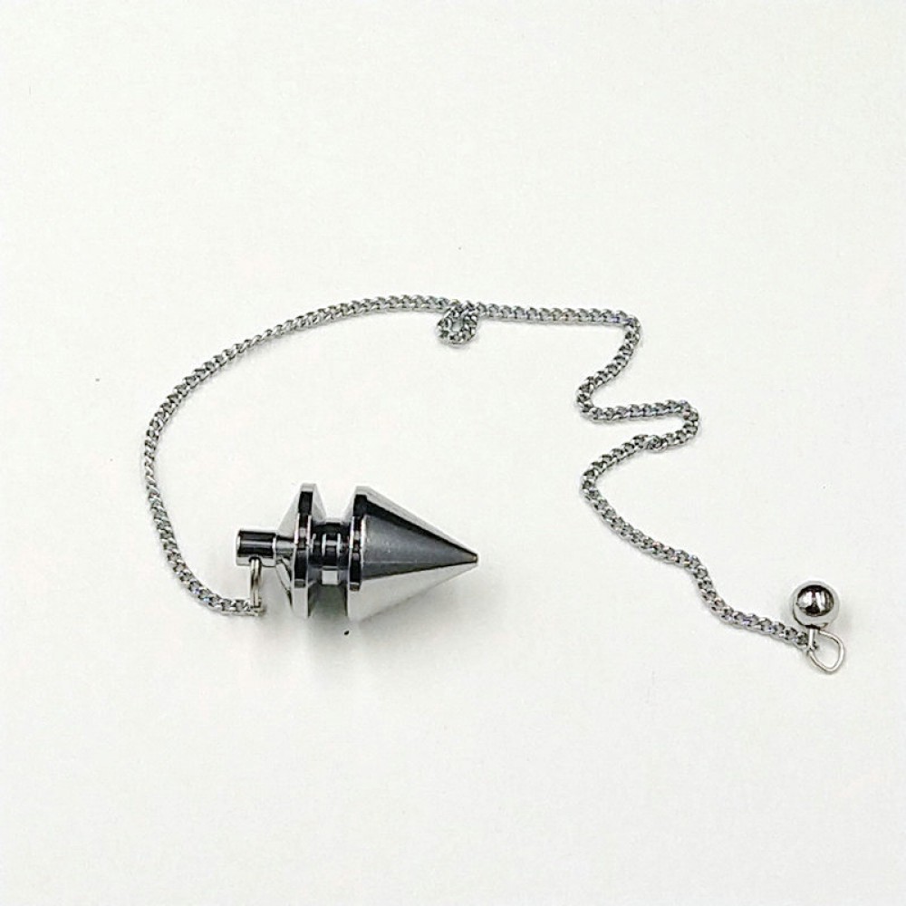 SONGLONG pendulum stone Healing Pyramid Reiki copper pendulum metal Pendant Charms  Chrome rose gold Fashionable With Chain