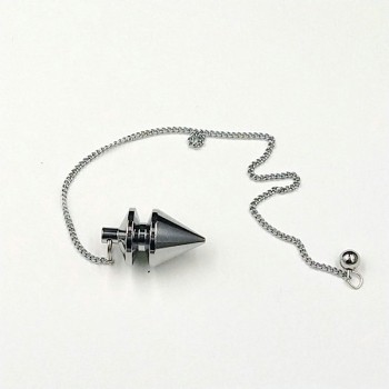 SONGLONG pendulum stone Healing Pyramid Reiki copper pendulum metal Pendant Charms  Chrome rose gold Fashionable With Chain