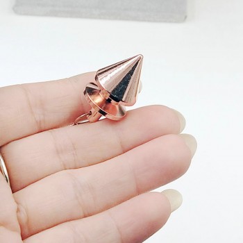 SONGLONG pendulum stone Healing Pyramid Reiki copper pendulum metal Pendant Charms  Chrome rose gold Fashionable With Chain