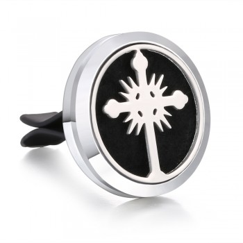 New Men Jewelry Essential Oil Diffuser Car Vent Clip Air Freshener 30mm Magnet Lockets Open Perfume Aromatherapy Pendants